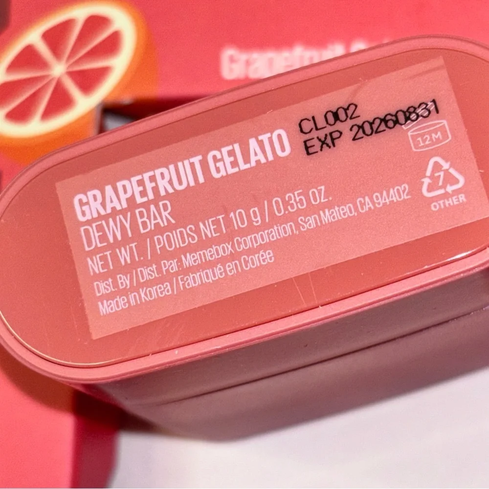 💝NEW KAJA DEWY BAR Grapefruit Gelato💝Cheek & Lip Multi Bar